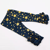 Gold Polka Dot Leggings,gold star Pants,Girls Pants,baby Pants - ladies Shapewear 