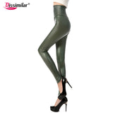 Free shipping New Fashion women's Sexy Skinny Faux Leather High Waist Leggings - ladies Shapewear 