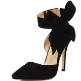 Plus Size Shoes Women Big Bow Tie Pumps Butterfly Shoes - ladies Shapewear 