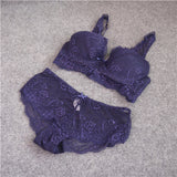 Fashion sexy deep lace V-neck young girl bra  & panty set - ladies Shapewear 