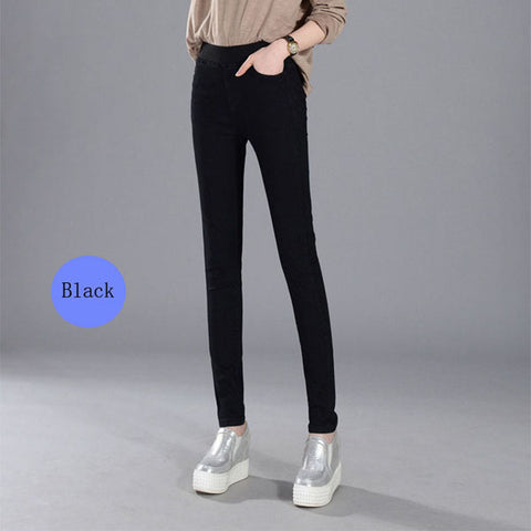 Women's Jeans New Female Casual Elastic Waist Stretch Jeans - ladies Shapewear 