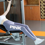 Women High Waist Slim Vs Pink Legging Women Love Pink Letter Print Workout Leggings - ladies Shapewear 