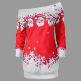 Sexy Off Shoulder Christmas Dress - ladies Shapewear 