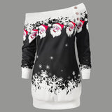 Sexy Off Shoulder Christmas Dress - ladies Shapewear 