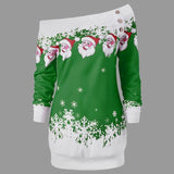 Sexy Off Shoulder Christmas Dress - ladies Shapewear 
