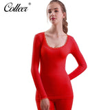 COLLEER long sleeve thermal clothing Lace Underwears Shapewear Sets women - ladies Shapewear 