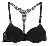 Womens Sexy Front Closure Lace Racer Back Push Up Seamless women's Bra - ladies Shapewear 