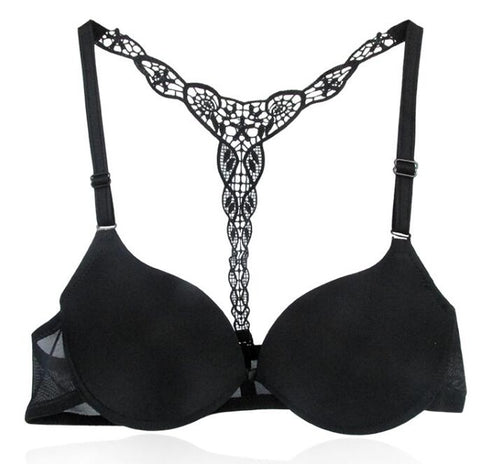 Womens Sexy Front Closure Lace Racer Back Push Up Seamless women's Bra - ladies Shapewear 