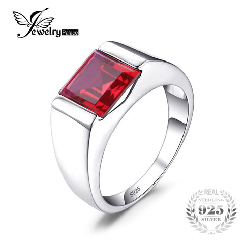 Jewelry Palace Pigeon Blood Ruby Ring for Men - ladies Shapewear 