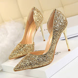 Women Pumps Bling High Heels - ladies Shapewear 