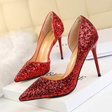 Women Pumps Bling High Heels - ladies Shapewear 