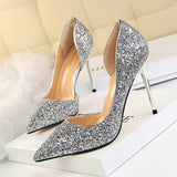 Women Pumps Bling High Heels - ladies Shapewear 