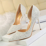 Women Pumps Bling High Heels - ladies Shapewear 
