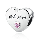 Sterling Silver Mother Mom Dad Daughter Sister Beads & Jewelry Makings - ladies Shapewear 
