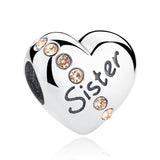 Sterling Silver Mother Mom Dad Daughter Sister Beads & Jewelry Makings - ladies Shapewear 